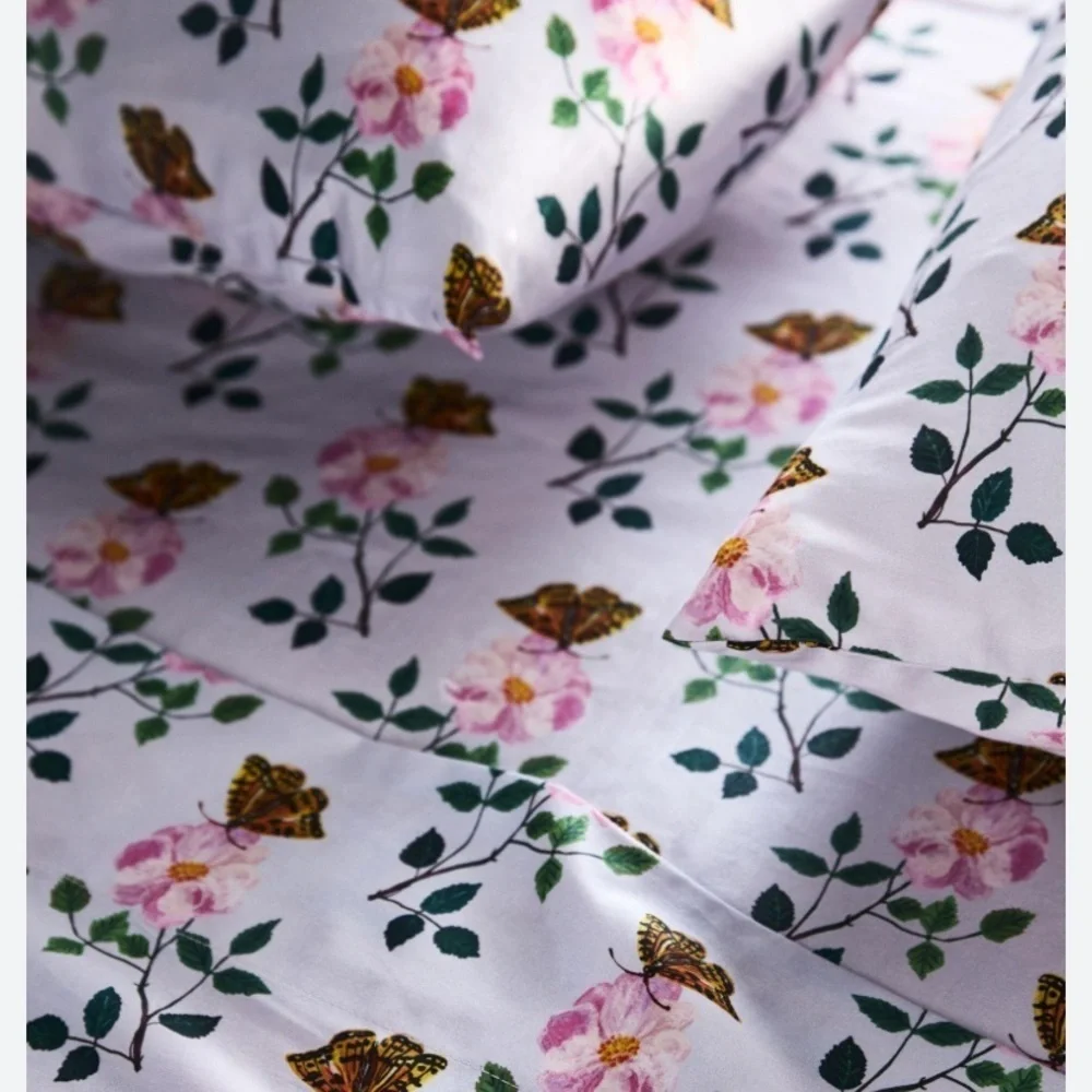 Anthropologie Nathalie Lete butterfly pillowcase x 1 king